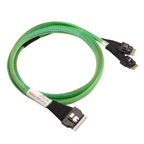 Кабель Noname Cable, x8 SFF-8654 to 2x4 SFF-8654 (Slim SAS), 0,65M (analog 05-60004-00) кабель slim sff 8654 8i 2x mini sas hd 74pin to dual sff 8643 cable pci express sas 4 0 80см