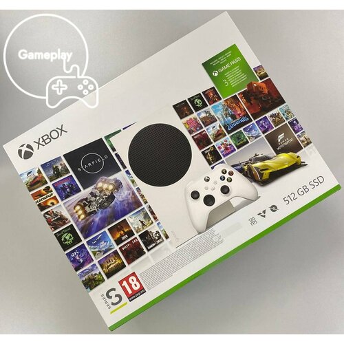 Игровая приставка Xbox Series S 512GB White Подписка Game Pass Ultimate 3 месяца New 3650000₽