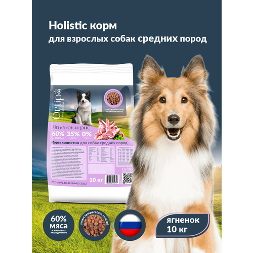 Сухой корм холистик для взрослых собак средних пород 