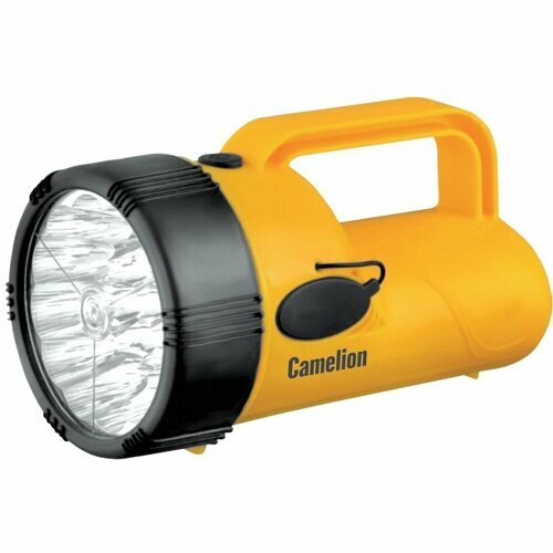 Фонарь ручной Camelion LED29314 зарядка от сети 220В 4Вт 19LED желтый 2420₽