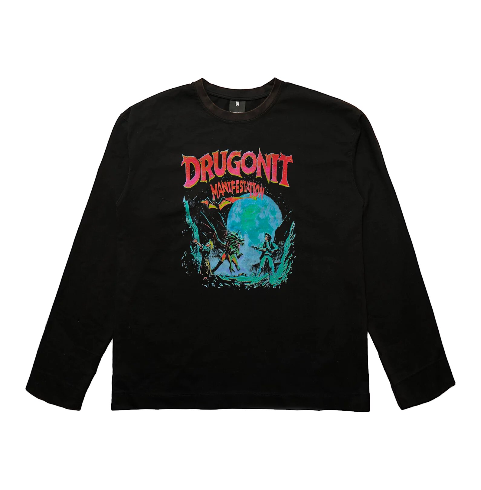 Лонгслив Emanuel Drugon AI Logo Washed long-sleeve