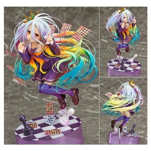 the omori figure anime basil chibi figure pvc action model toys anime figure Аниме Фигурка NO GAME NO LIFE, Shiro, anime figur