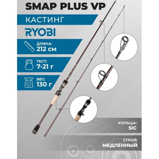 Удилище кастинговое Ryobi Reels SMAP PLUS XP C702MF 7- 21g RYOBI