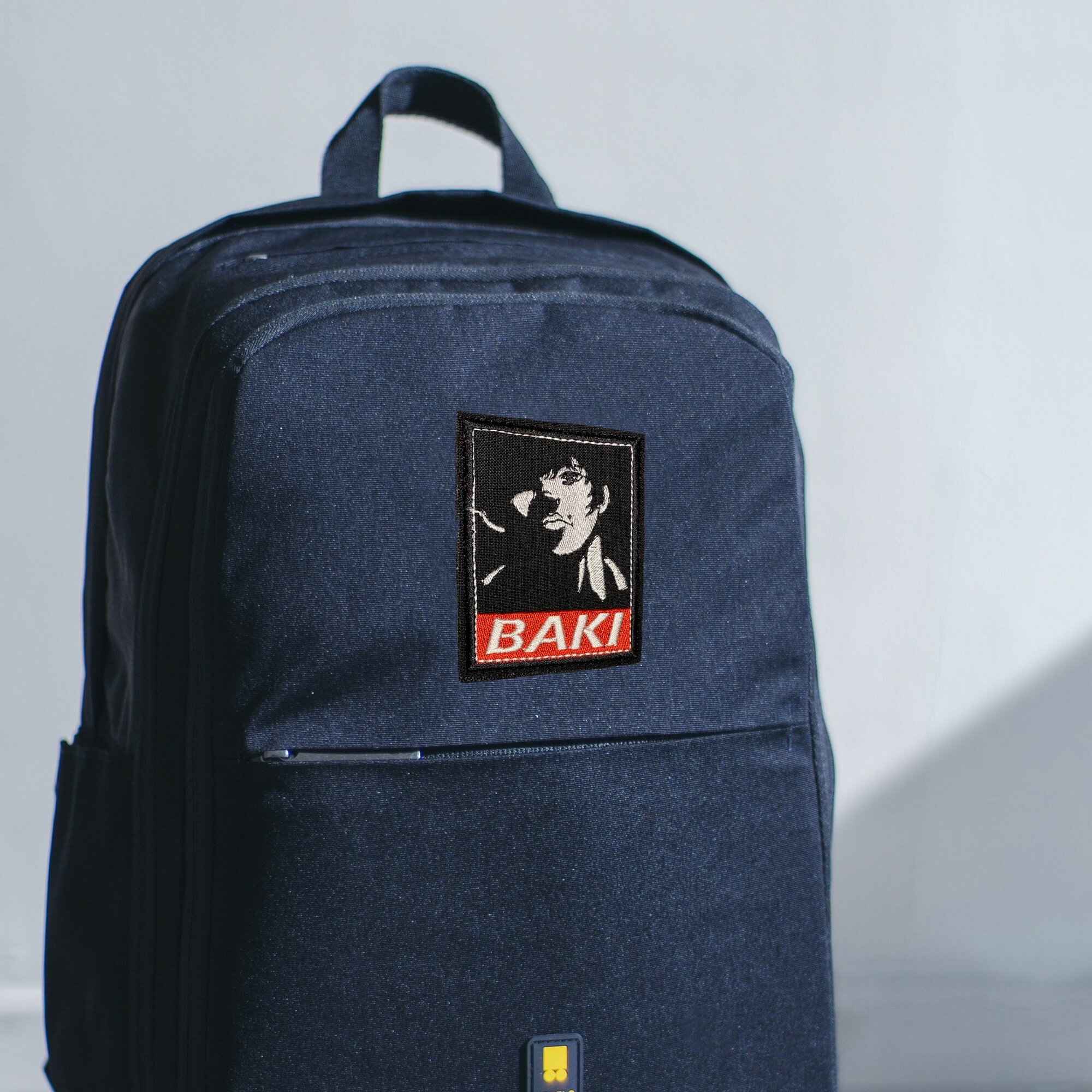 Нашивка, шеврон, патч (patch) на липучке Боец Баки, размер 8,5*6,5 см, 1 шт. — фото 1