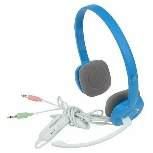 Гарнитура Logitech H150 для контактных центров накладные проводные синий белый 981-000454 4520₽