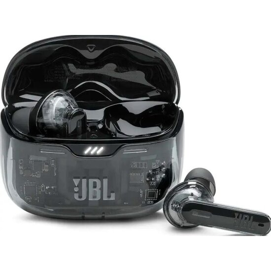Беспроводные наушники Jbl Tune Beam Ghost Edition, черный