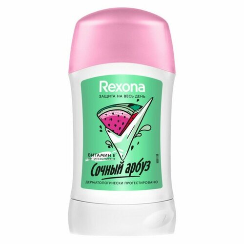 Дезодорант-антиперспирант стик Rexona сочный арбуз, 40 мл антиперспирант дезодорант dove стик original 2шт х 40 мл