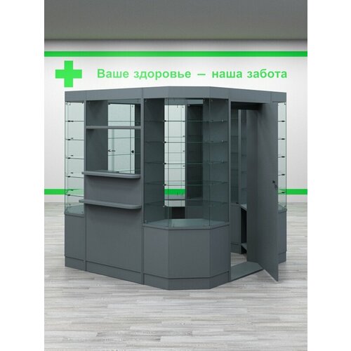 Комплект мебели для Аптек №1, Темно-серый 225 x 238 x 210 см