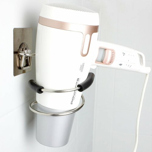 Держатель для фена FlHouse, для ванной самоклеящийся, стальной, 5 предметов в наборе