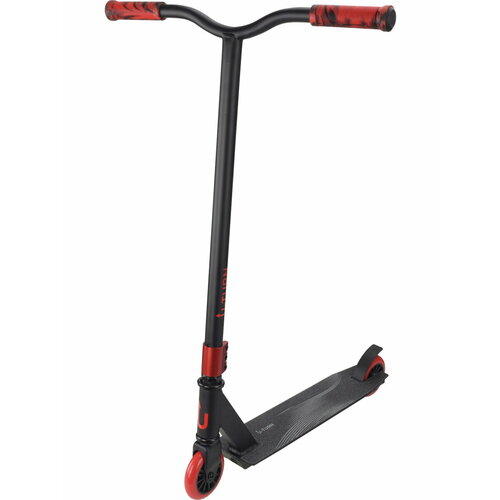 Самокат трюковый STUNT колеса PU 100мм 66х11х82см до 80кг черный с красным Арт СМК-1874 7233₽