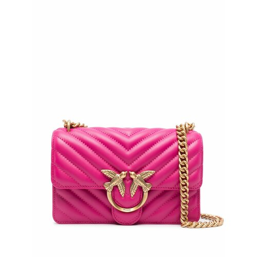 Сумка Pinko, розовый подседельная сумка one s bag 50m black