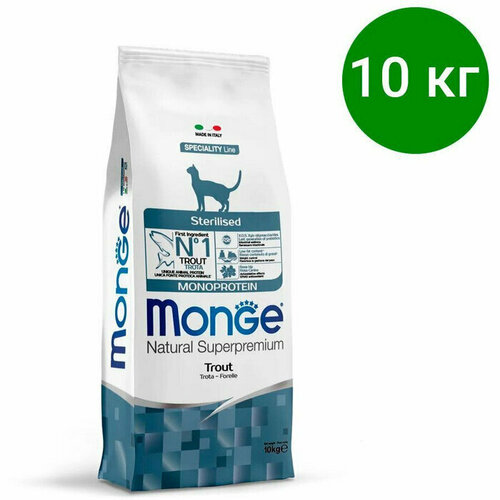 Monge Kitten PFB Monoprotein сухой корм для котят с форелью - 10 кг