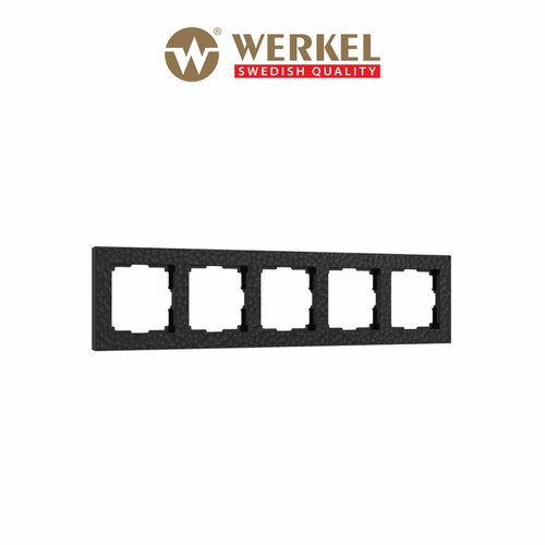 Рамка из пластика на 5 постов Werkel Hammer W0052408 черный рамка на 5 постов черный hammer werkel w0052408