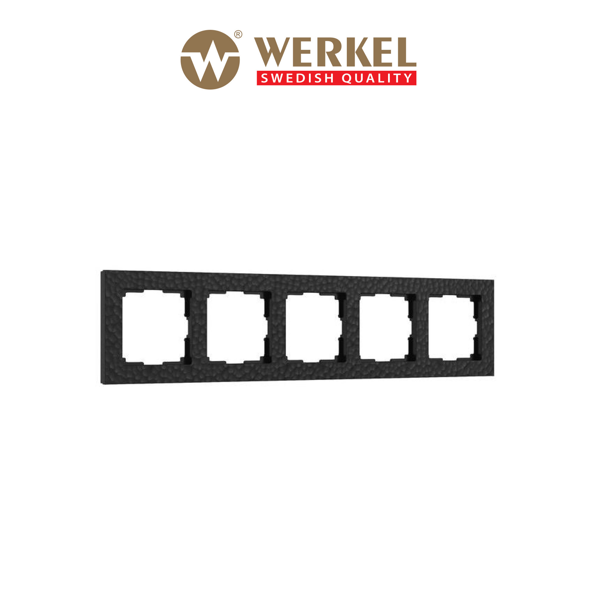 Рамка из пластика на 5 постов Werkel Hammer W0052408 черный
