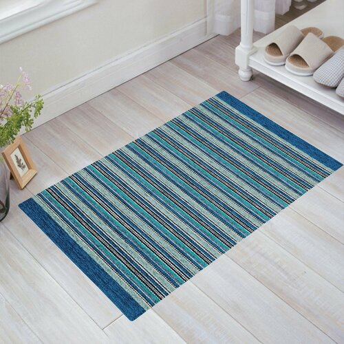 Коврик Сабрина 175 55x85 см шенилл цвет синий