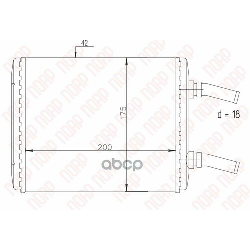 Радиатор Отопителя Газ-3110 18 Мм Авто-Радиатор поар арт POAROT0311 2377₽