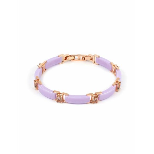 Браслет, султанит синтетический, керамика, золотистый