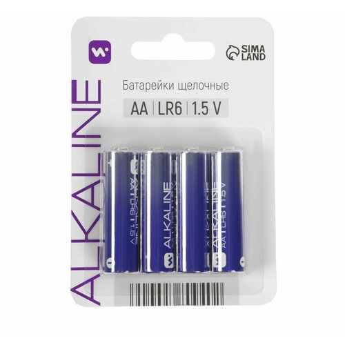 Батарейка алкалиновая Windigo AA LR6 блистер 4 шт 380₽