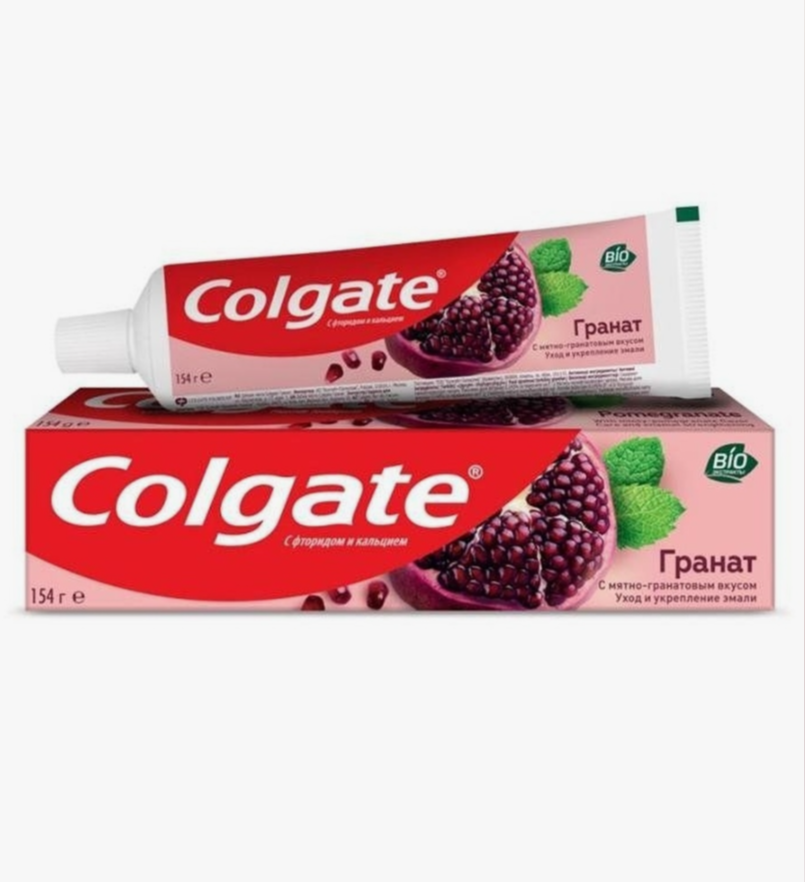 Зубная паста Colgate Гранат укрепляющая, мятно-гранатовая, 100 мл, белый