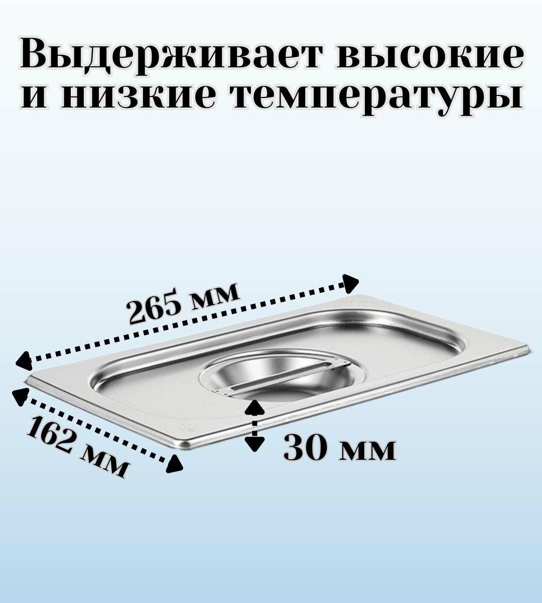 Гастроемкость GN 1/4 х 100 мм с крышкой ULMI