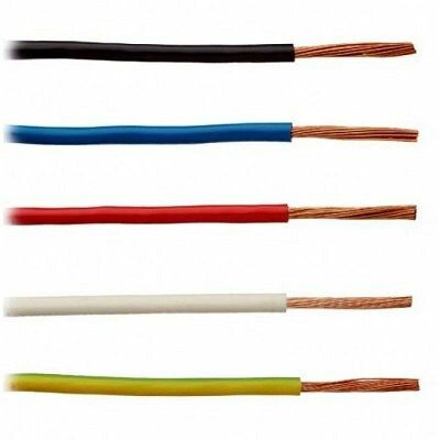 Провод электрический медный ПуГВ 1х6 мм2 ГОСТ набор для сборки щитка (красный, синий, жел/зеленый, черный, белый) длина 2м