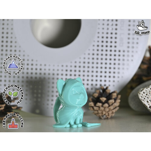 Фигурка Котик Жнец маленький бирюзовый 250₽