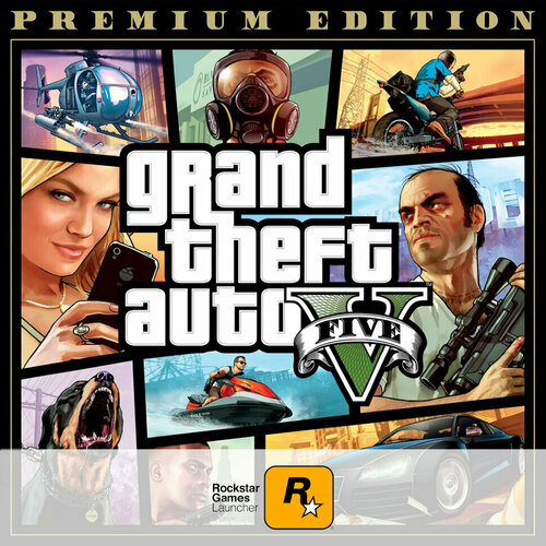 Игра Grand Theft Auto V GTA 5 Premium Edition Rockstar Games Social Club цифровой ключ Русские субтитры и интерфейс 1449₽