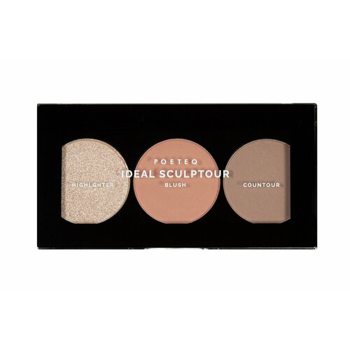 POETEQ Палетка для скульптурирования Sculpting palette Ideal, 9 г, 52 Теплый