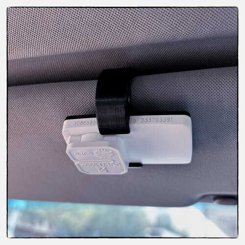 Изображение товара Держатель для транспондера ЭСРП-0302 на козырек черный