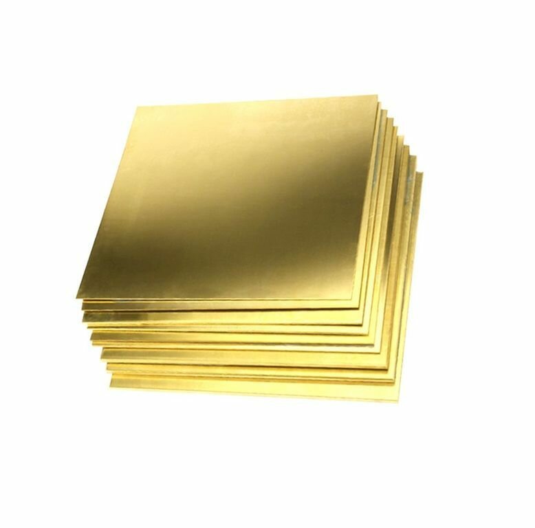 Лист латунный 150х150х05 мм заготовка для творчества 2 шт