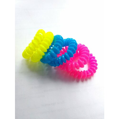 Набор резинок пружинок ярких цветов 6 шт 330₽