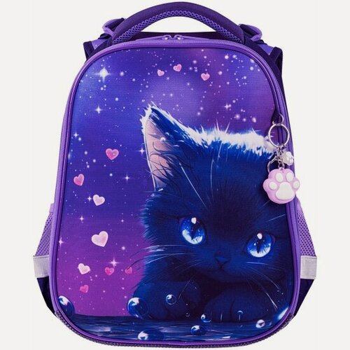 Изображение товара Ранец Brauberg 272017 PREMIUM 2 отделения с брелком Anime сat 38х29х16 см