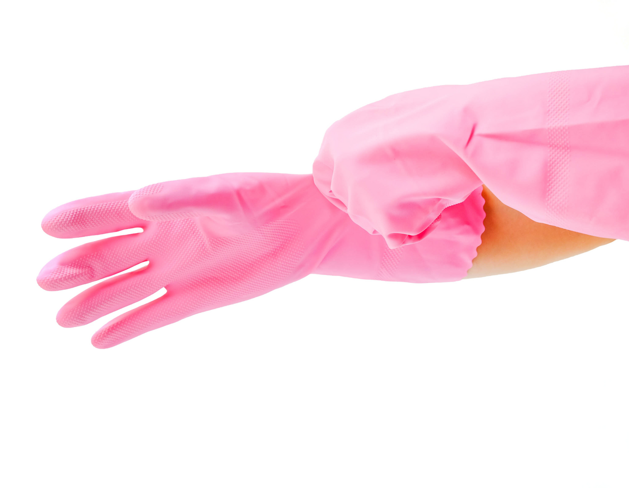 Перчатки Paclan Practi Comfort латекс розовые размер S - фото №8