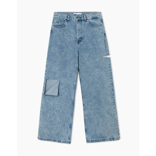 Джинсы широкие Gloria Jeans, размер 42/170, синий