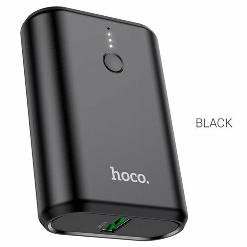 Внешний аккумулятор Hoco Q3 10000 мАч 1 USB 1 Type-C 3 А быстрая зарядка дисплей чёрный 2798₽