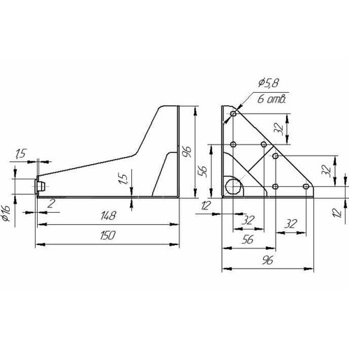 ФМС Опора Бета 150 белая 4шт 71194751 1740₽