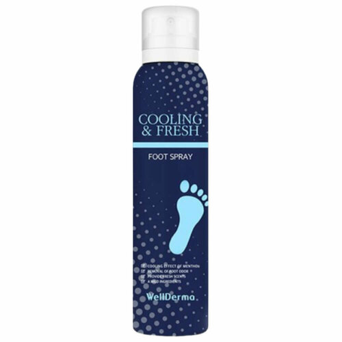 Охлаждающий спрей для ног Wellderma Cooling Fresh Foot Spray 180 ml 983₽