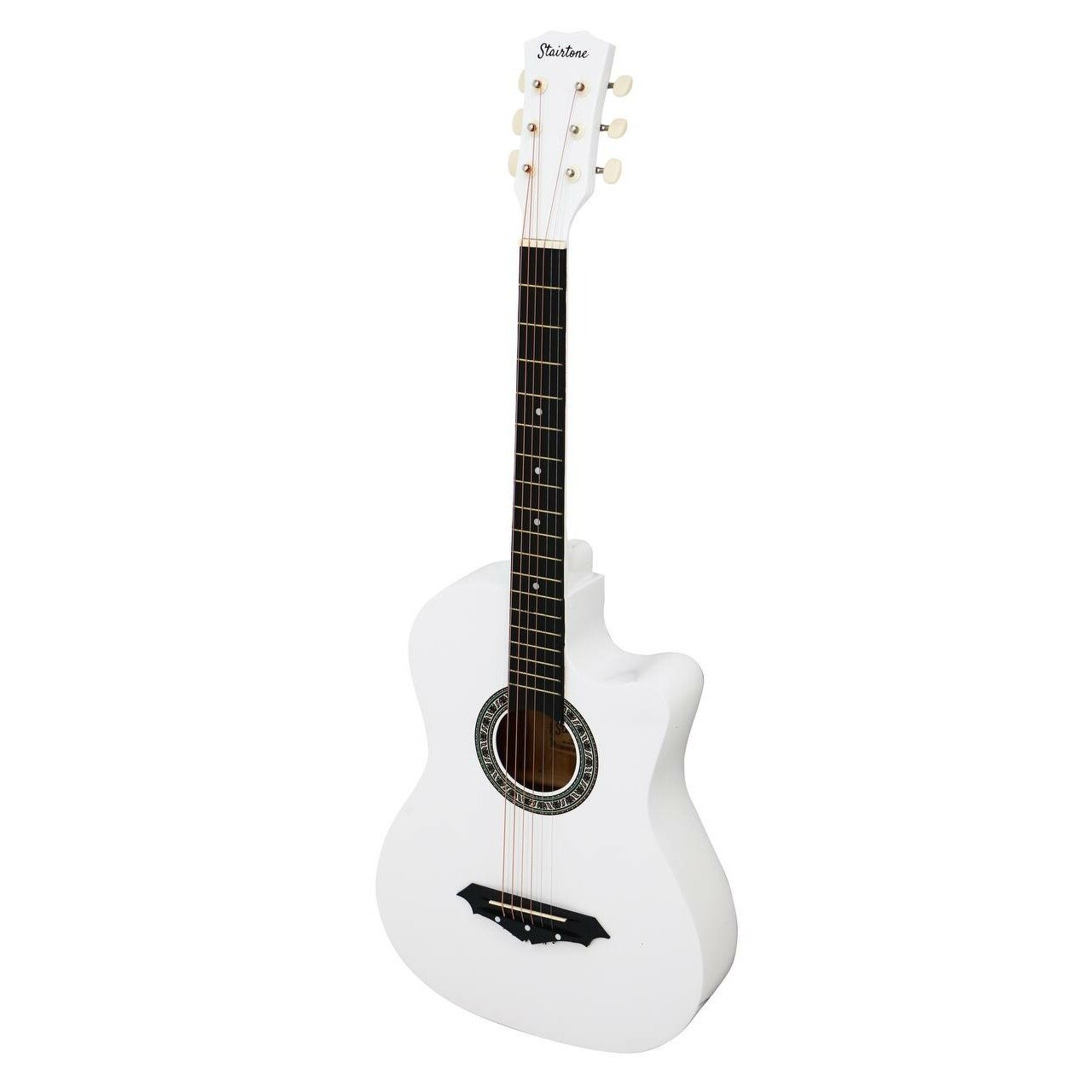 Акустическая гитара Stairtone A-38C WH — фото 1