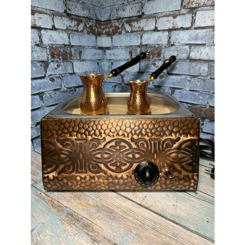 Кофеварка НереальноВкусно металл ретро-дизайн цвет медьбронза 19900₽