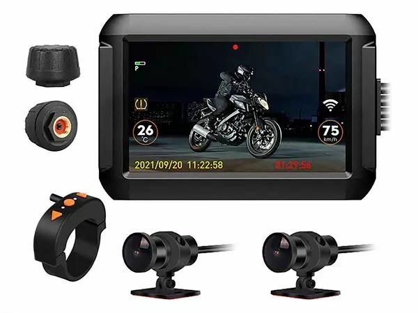 Мото видеорегистратор NP MotoCam F9DL(BT) TMPS