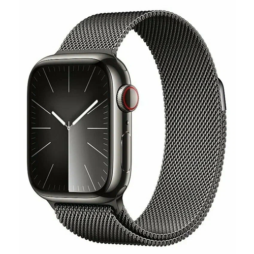 Apple Watch 9 41 Stainless Steel Graphite Milanese Loop