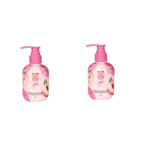 Крем для рук SEIYO с экстрактом персика c дозатором, 150г 2 шт