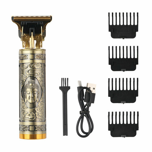 Многофункциональная машинка для стрижки 3 в 1 с короткой бронзовой головкой Будды 57300₽
