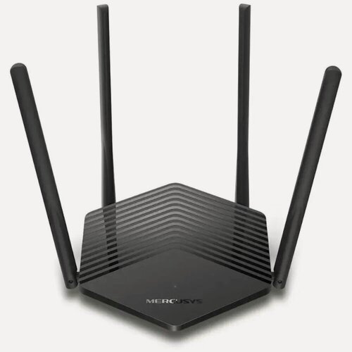 Изображение товара Беспроводной маршрутизатор Mercusys MR60X, Wi-Fi 6 802.11ax 1500Мбит/с, 2.4+5ГГц, 1xGbWAN, 2xGbLAN чёрный