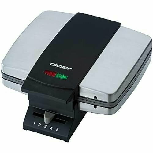 Вафельница Cloer 1445 Брюссель для традиционных бельгийских вафель 930 Вт подсветка корпус из матовой нержавеющей стали 1927200₽