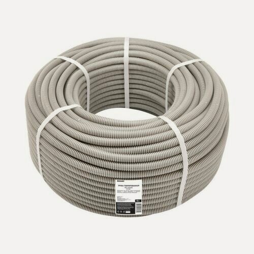 Изображение товара Труба гофрированная Rexant 20 мм из ПВХ с зондом (бухта 50 м)