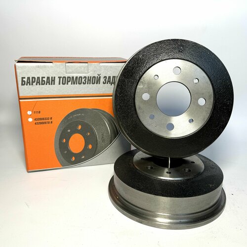 Комплект задних тормозных барабанов Ваз Alnas чугунные ВАЗ 2108 2110 1118 калина 2170 приора 2190 гранта 2шт 2108-3501070-01 3300₽