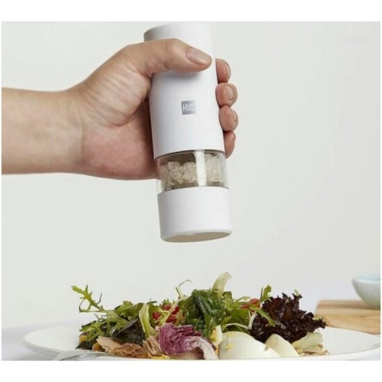 Картинки Мельница электрическая для специй Huohou Electric Pepper Grinder (HU0142), белая