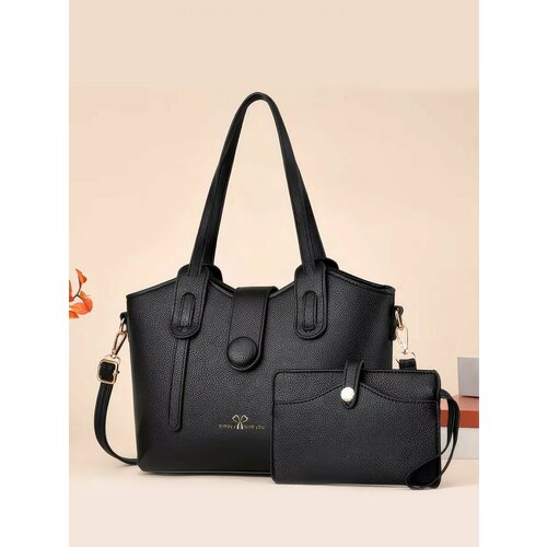 Сумка кросс-боди IBRICO Сумка тоут 6019 фактура зернистая черный 2174₽