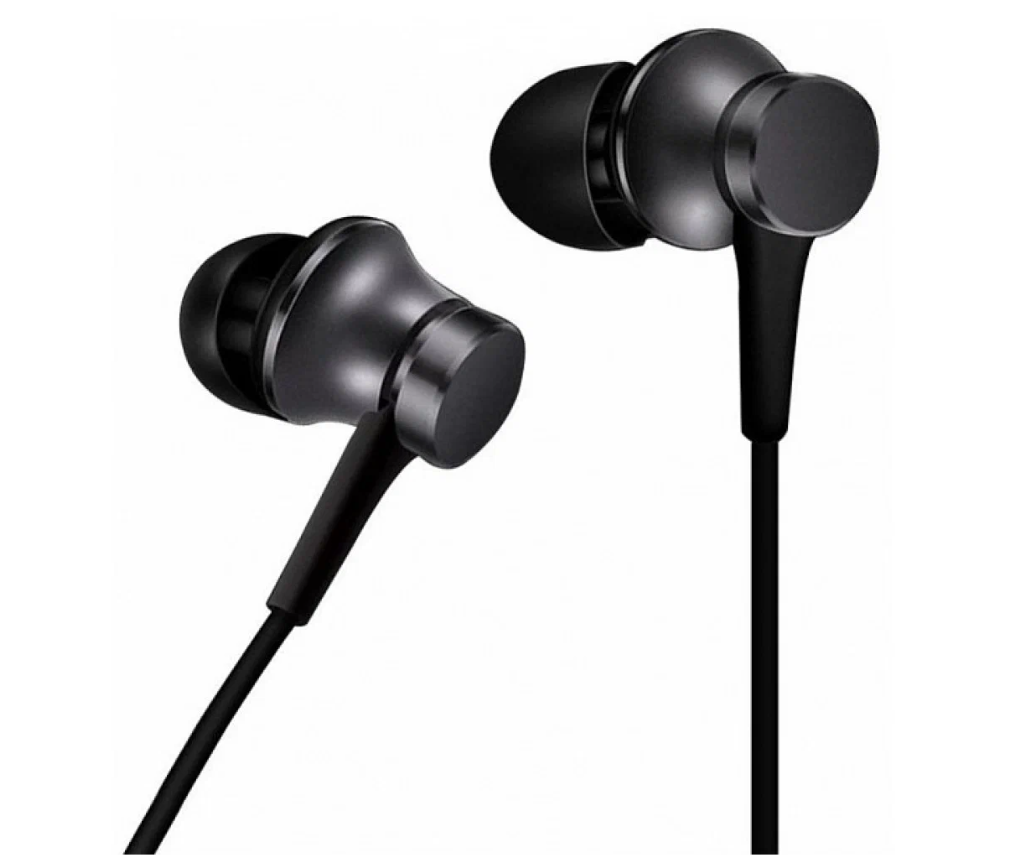 Наушники Xiaomi Mi In-Ear Headphones Basic Global для РФ, mini jack 3.5 mm, черный